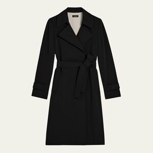 Elegant Black Trench Coat